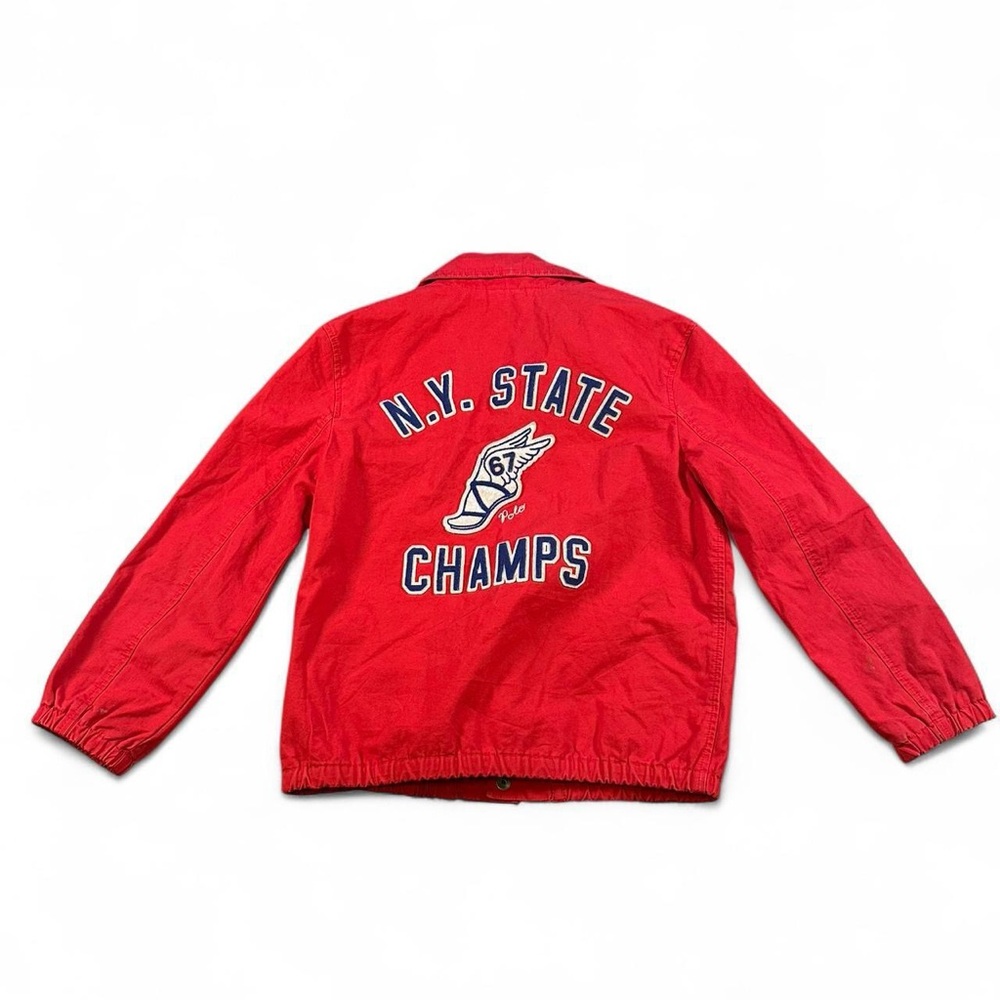 Polo‎ Ralph Lauren Youth NY State Champs Red Coach’s Jacket Size 6